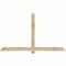 Ekena Millwork Eugene Rough Sawn Timber Gable Bracket, Douglas Fir, 72"W x 42"H x 2"D x 4"F, 14/12 Pitch GBW072X42X0204EUG00RDF - alternate 1